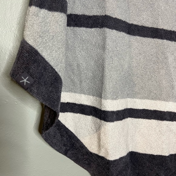 Barefoot Dream CozyChic ultra lite striped super soft poncho sweater - Picture 5 of 5